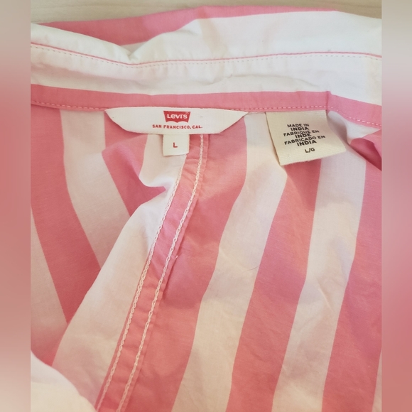 Levi's white & pink sleeveless top - Picture 2 of 5